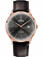 EDOX LES VAUBERTS Ref. 80106-37RC-GIR Rose-Grey Automatic 42mm 5ATM