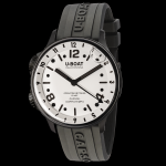 U-BOAT Capsoil DOPPIOTEMPO DLC WHITE CODE 8889/A - SWISS DUAL TIME OIL BATH QUARTZ