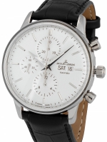 JACQUES LEMANS RETRO CLASSIC N-208A CHRONOGRAPH AUTOMATIC STEEL WHITE 44MM 5ATM VALJOUX 7750 CALIBER