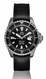 SOLAR AQUA DEEP BAY STEEL BLACK REF. SA0030.0021 PROFESSIONAL DIVER 213.6 ATM  Peseux P224 automatic caliber