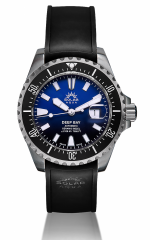SOLAR AQUA DEEP BAY STEEL BLUE REF. SA0030.0022 PROFESSIONAL DIVER 213.6 ATM Peseux P224 Automatic Caliber