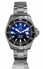 SOLAR AQUA DEEP BAY STEEL BLUE REF. SA0030.0022BR PROFESSIONAL DIVER 213.6 ATM Peseux P224 Automatic Caliber