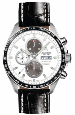 ATLANTIC WORLDMASTER AUTOMATIC CHRONOGRAPH REF. 55861.47.22  PANDA DIAL VALJOUX 7750 CALIBRE