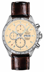 ATLANTIC WORLDMASTER AUTOMATIC CHRONOGRAPH REF. 55861.42.91 INDEX CREAM DIAL VALJOUX 7750 CALIBRE