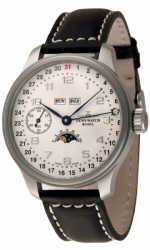 ZENO-WATCH BASEL Oversized (OS) retro Full Calendar Winder Moonphase Ref. 8597-e2 Unitas 6497 manually wound caliber LTD/200