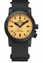 GLYCINE AIRMAN 42 Ref. GL0463 CONTEMPORARY MEN AUTOMATIC PURIST FULL LUME LIGHT ORANGE