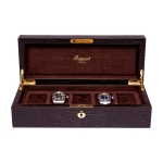 WATCH BOXES Rapport London Est. 1898 L263 BROMPTON FIVE BROWN CROC & SUEDE COLLECTOR'S BOX
