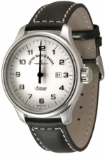 ZENO-WATCH BASEL Oversized (OS) retro Uno (No Minute Hand) Ref. 8554UNO-Pol-c2 No-Stress-Watch self-winding ETA 2824 caliber