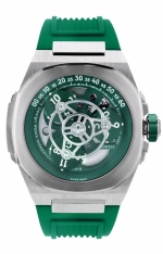 DWISS M3W WANDERING HOURS - GREEN - RUBBER SW-200 MODIFIED SELF-WINDING CALIBER  LTD/500
