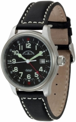 ZENO-WATCH BASEL NC Pilot GMT (Dual Time) Automatic Ref. 9563-a1 ETA 2893 caliber