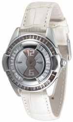 ZENO-WATCH BASEL Fashion Lady La Quartz white ref. 6602Q-s3 (Ronda 762) Art Nouveau & Art Deco inspired