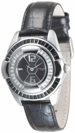 ZENO-WATCH BASEL Fashion Lady La Quartz black ref. 6602Q-s1 (Ronda 762) Art Nouveau & Art Deco inspired