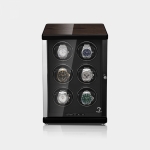 WATCH WINDERS Modalo Ambiente MV4 for 6 automatic watches 1506 714H Black & Makassar