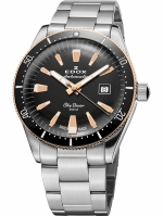 EDOX SKYDIVER DATE AUTOMATIC LIMITED EDITION (600) REF. 80126-357RNM-NIRB STEEL GREY-ROSE GOLD