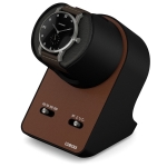 WATCH WINDERS Beco Technic Boxy BLDC Nightstand EXT, 309138 for 1 watch, eco leather brown, USB charging cable