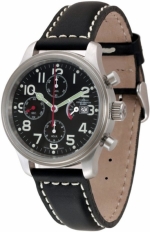 ZENO-WATCH BASEL NC Pilot Ref. 9553TVDPR-a1 Chrono Power Reserve decorated SOPROD 7750RM movement