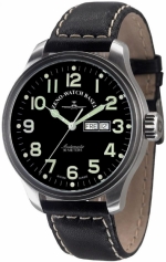 ZENO-WATCH BASEL Oversized (OS) pilot day date automatic ref. 8554DD-12-a1 self-winding ETA 2836 caliber