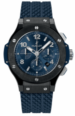 HUBLOT BIG BANG ORIGINAL CERAMIC BLUE 44MM REF. 301.CM.710.RX  HUB4100 Self-winding Chronograph