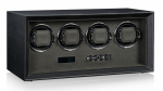 WATCH WINDERS Heisse & Söhne Watch Guard 4 Black Leather 70019-174.37 - safe winder for 4 self-winding watches