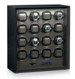 WATCH WINDERS Heisse & Söhne Watch Guard 16 Black Leather 70019-175.37 - Safe Winder For 16 Self-Winding Watches