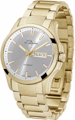 L'DUCHEN Automatique DYNAMIQUE IV Ref. D 843.20.33 - IP Gold, Silver Dial - Self-Winding SW-220 Caliber