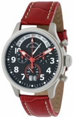 ZENO-WATCH BASEL Oversized (OS) pilot Day Date Retrograde Chrono Ref. 4259-8040NQ-B1-7 Ronda 8040 Quartz Movement