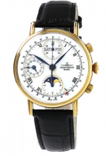ZENO-WATCH BASEL Classic full calendar chronograph 18K gold ref. 101.080 Valjoux 7751 self-winding caliber Ltd/10