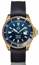 SOLAR AQUA DEEP BAY Bronze Blue Ref. SA0030.0004 PROFESSIONAL DIVER 213.6 ATM Peseux P224 Automatic Caliber