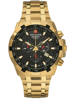 SWISS ALPINE MILITARY star fighter Chronograph ref. 7043.9117 SAM Sapphire 46 MM 10 ATM swiss quartz mvmt