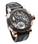 ROMAIN JEROME STEAMPUNK Titanic DNA Black Chrono Tourbillon in Rose Gold Ref. RJ.T.TO.CH.002.01RG LTD/25 manually wound
