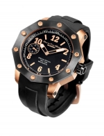 DESIGNER BRANDS DAVID VAN HEIM TIMEWEAR IREA VH-37 Rose Gold & Black PVD - Mechanical Hand-Wound Caliber