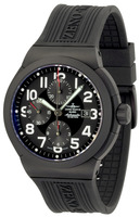 ZENO-WATCH BASEL Raid solid high-tech titanium Chronograph Date black Ref. 6454TVD-bk-a1 (a15)