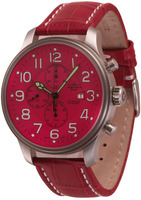 ZENO-WATCH BASEL Big Stars Giant Pilot Chronogrаph Date (Unicolor Concept) Ref. 10557TVD-a7 (red), a8 (green), a1 (black)