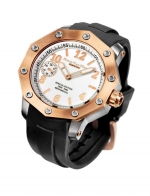 DESIGNER BRANDS DAVID VAN HEIM TIMEWEAR IREA VH-35 Stainless Steel & Rose Gold PVD White Dial - Mechanical Hand-Wound Caliber