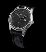 SCHAUMBURG WATCH Panorama (limited edition) Meteor (75 timepieces Limited Edition), genuine meteorite stone dial
