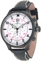 ZENO-WATCH BASEL Super Oversized SOS chrono big date navigator black Ref. 6221N-8040Q-bk-a2, a1, a15 (white, black, orange)