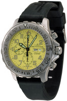 ZENO-WATCH BASEL Hercules 2 Chronograph day date Ref. 2557TVDD-a9 (yellow), -a8 (green), -a5 (orange)