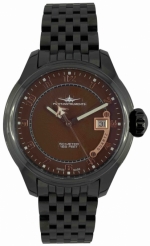 PILOT-INSTRUMENTS QUARTZ BB PVD BLACK BROWN DIAL Ref. 4715Q-BK-g6 42mm 5ATM Ronda 515 quartz movement