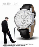 KronSegler DR. HOUSE KS 785 Herren DR. HOUSE PULSOMETER CHRONOGRAPH - steel white
