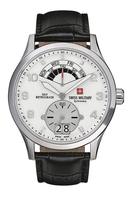 SWISS ALPINE MILITARY retrograde Ref. 1742.1532SAM Weekday Retrograde Bid Date Cal. RHD 7004.N quartz steel silver