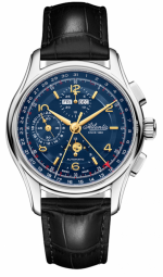 ATLANTIC WORLDMASTER FULL CALENDAR MOONPHASE CHRONOGRAPH REF. 52851.41.55GM VALJOUX 7751 CALIBRE