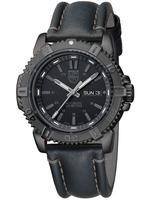 LUMINOX SEA Mariner 6500 Series Automatic Ref. A.6501.BO Black Leather (6502 IP Bracelet)