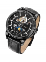DESIGNER BRANDS DAVID VAN HEIM TIMEWEAR Tourbillon VH-300 Moon Phase PVD Black